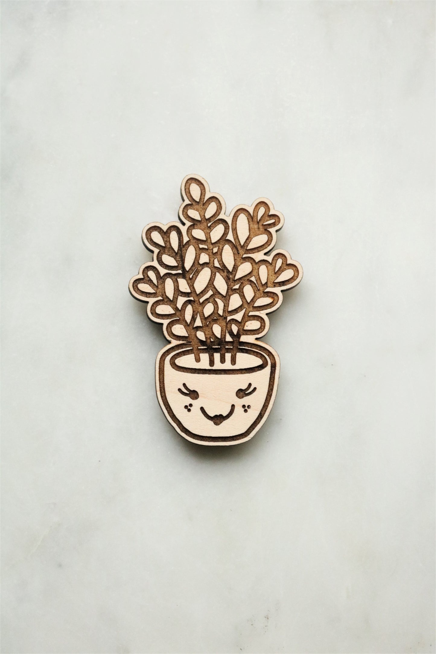 Cute Plant Face Magnet - Set of 3