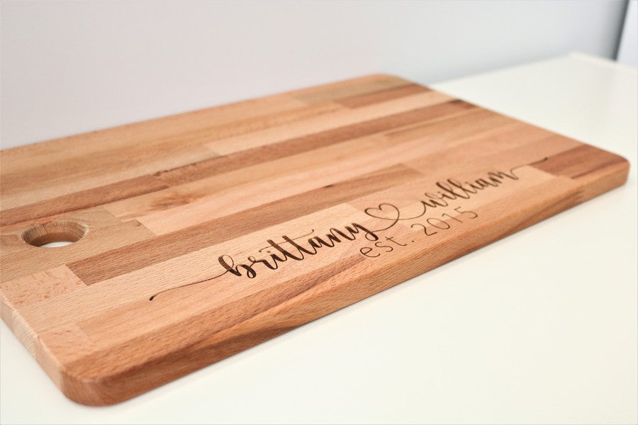 Customized Couple Cutting Board