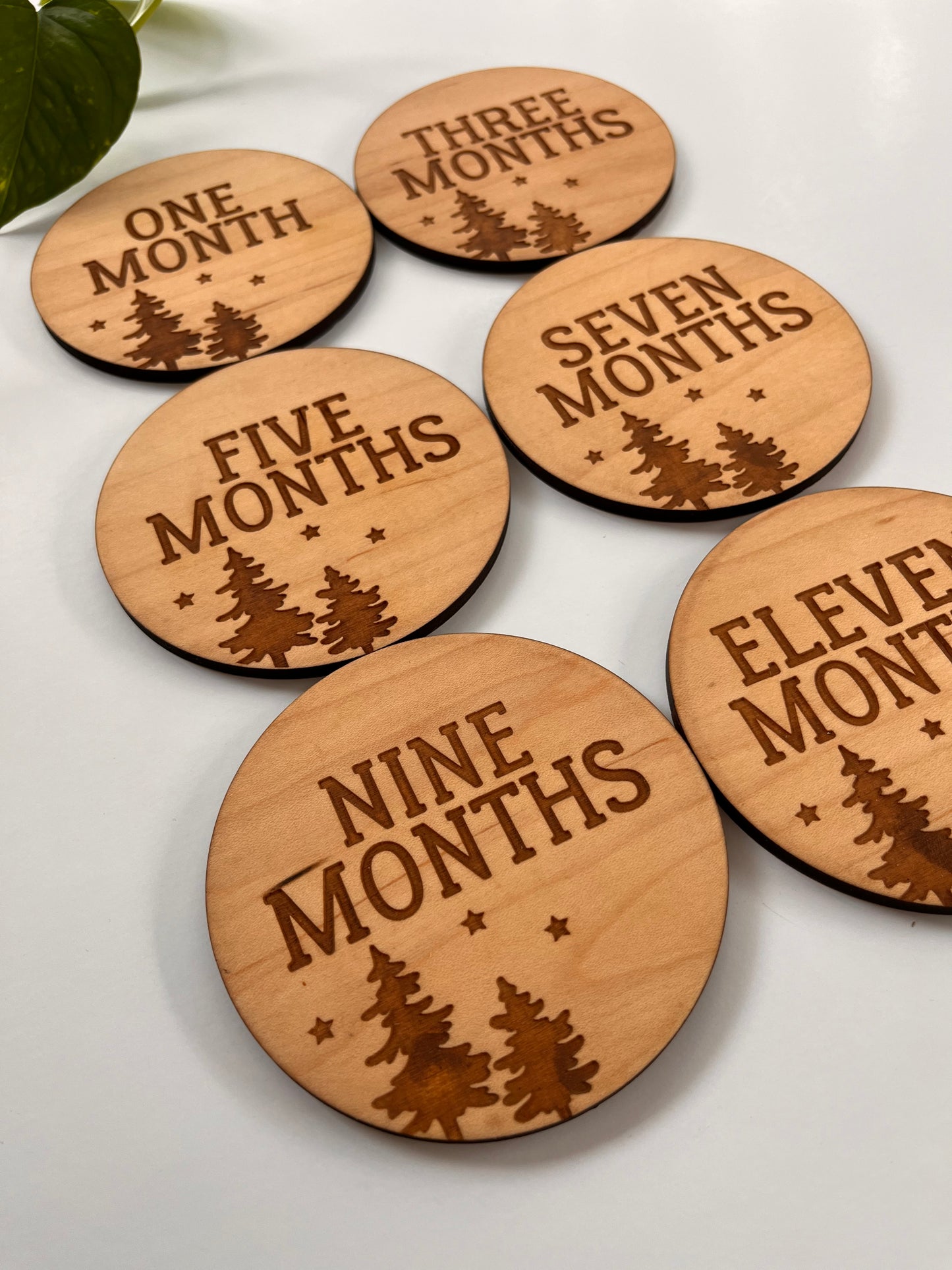 Tree & Stars Monthly Milestone Markers