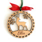 Tree, Gingerbread, Deer & Candle Personalized Ornaments