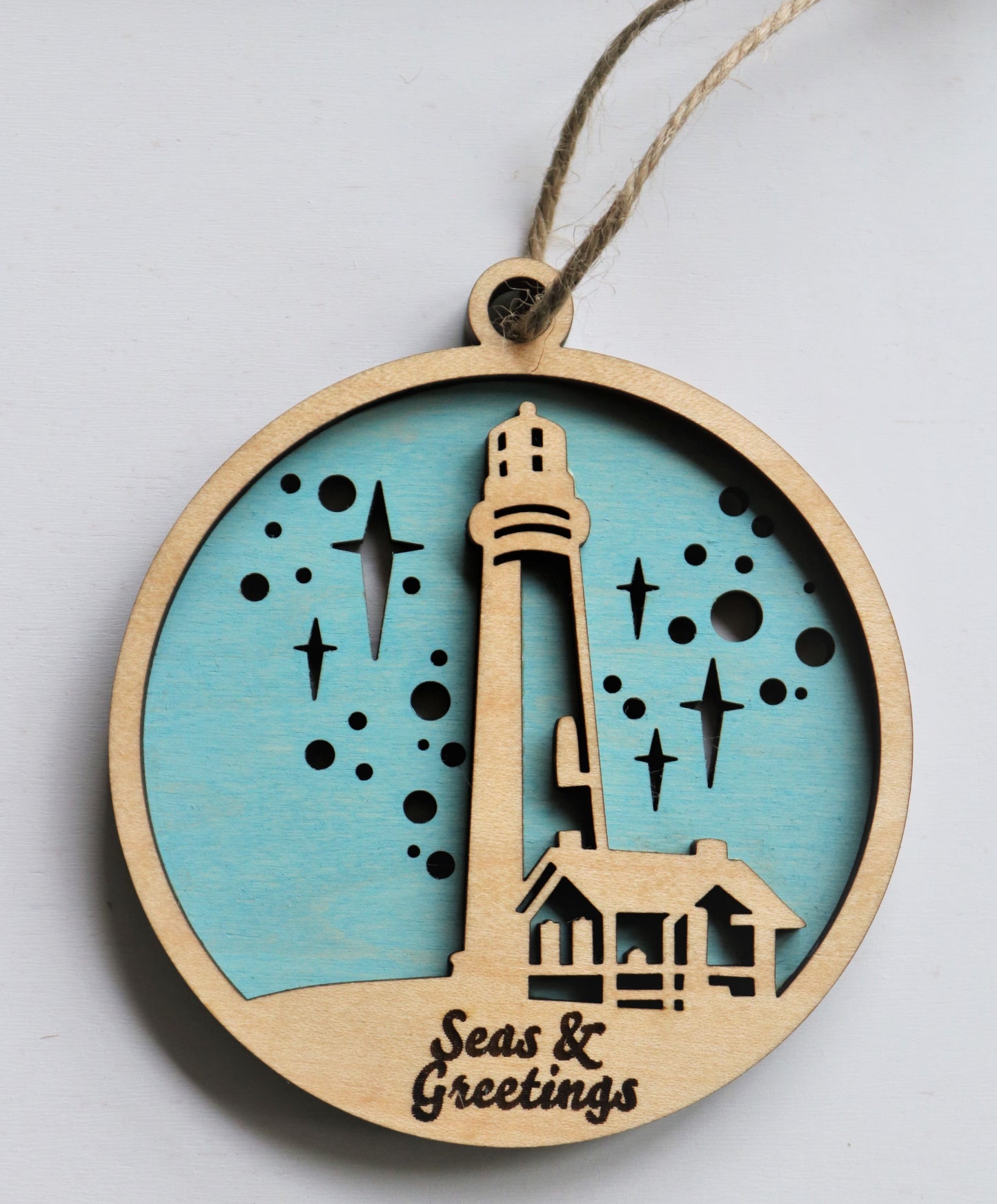 Seas & Greetings- Lighthouse Ornament