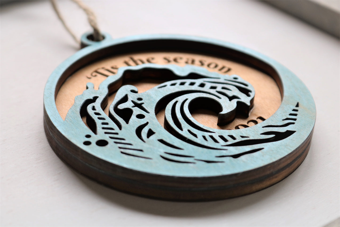 'Tis the Season- Wave Ornament