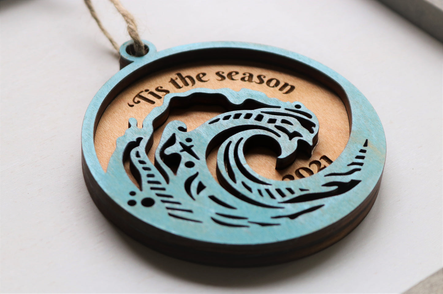 'Tis the Season- Wave Ornament