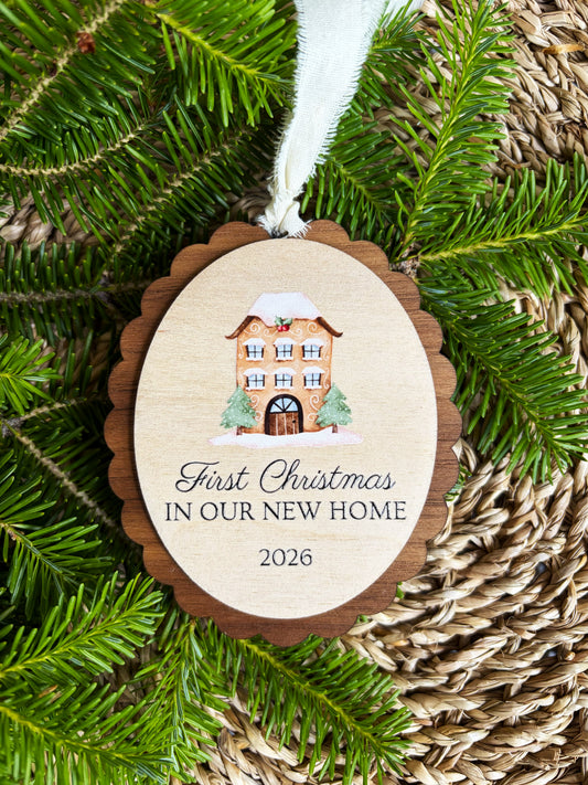 First Christmas In Our New Home Ornament
