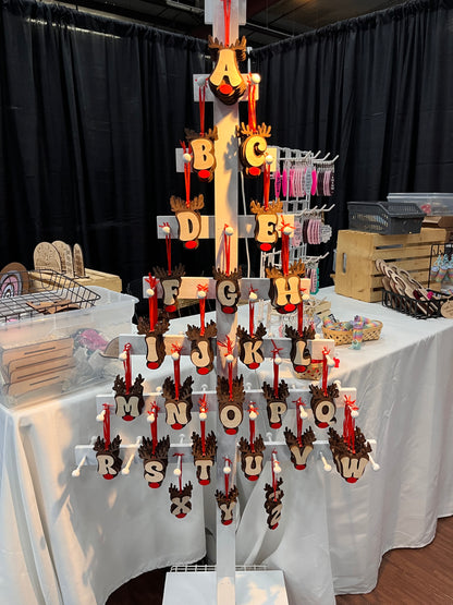 Reindeer Letter Ornaments