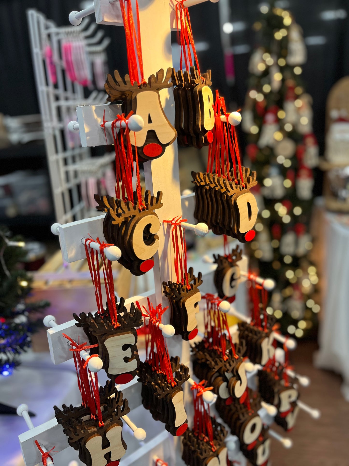 Reindeer Letter Ornaments