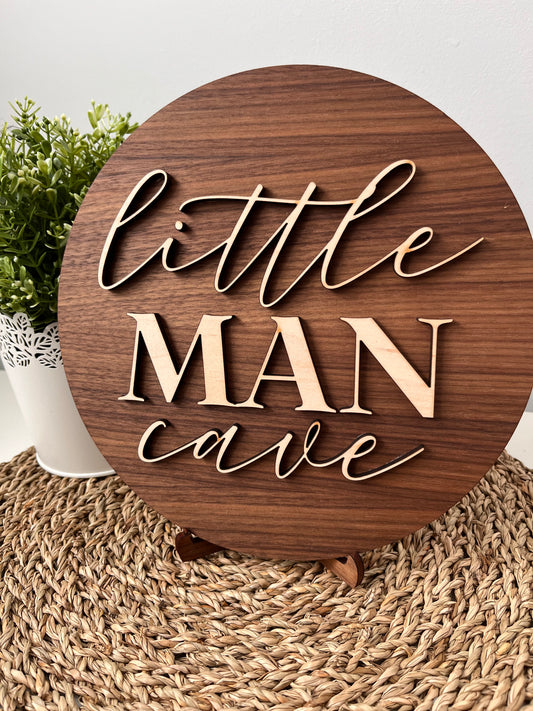 Little Man Cave sign