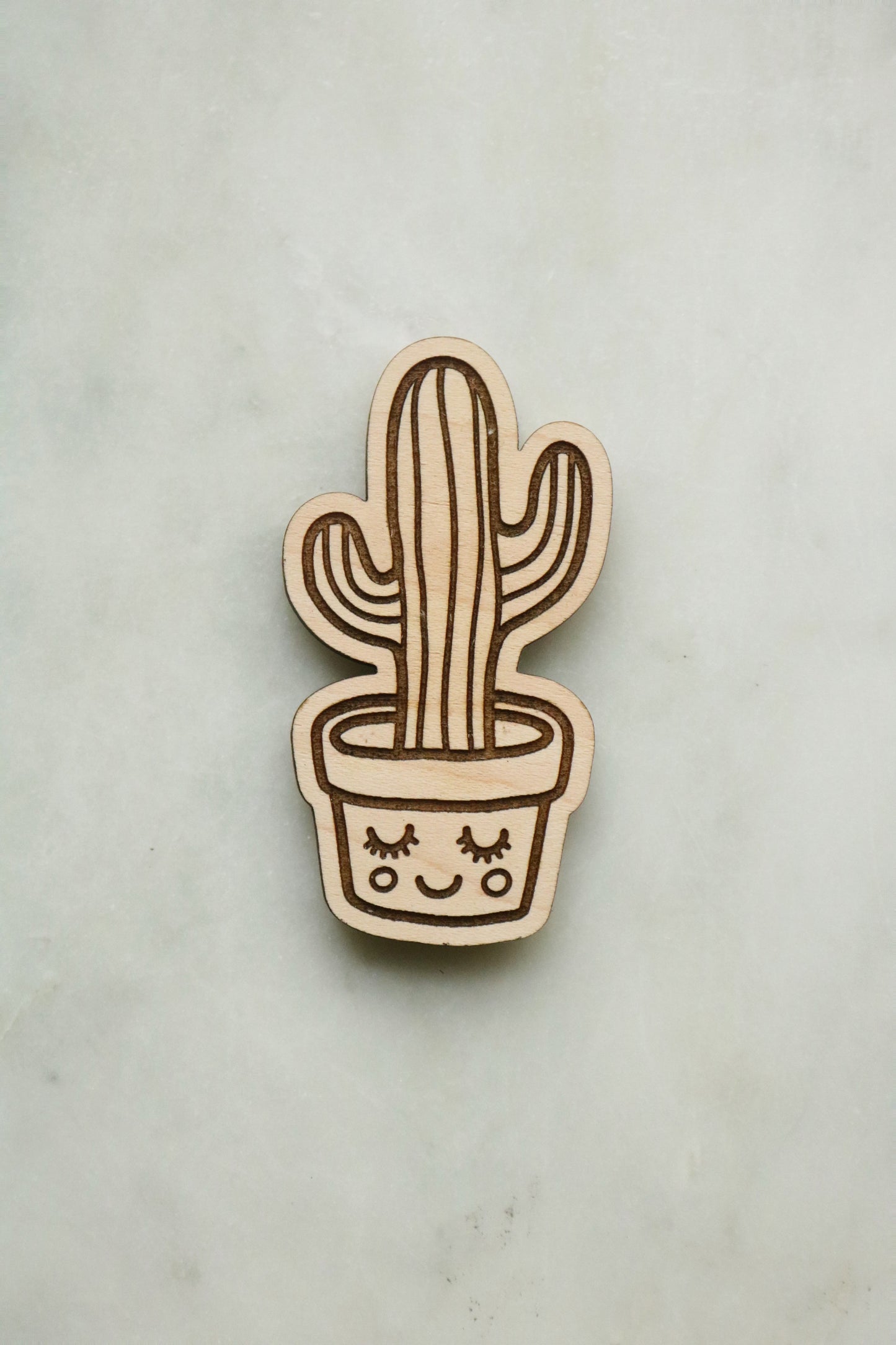 Cactus with Face Magnet