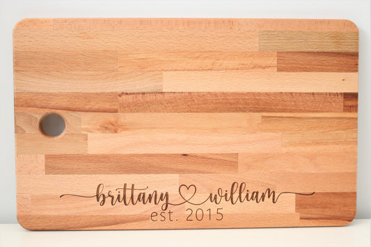 Customized Couple Cutting Board