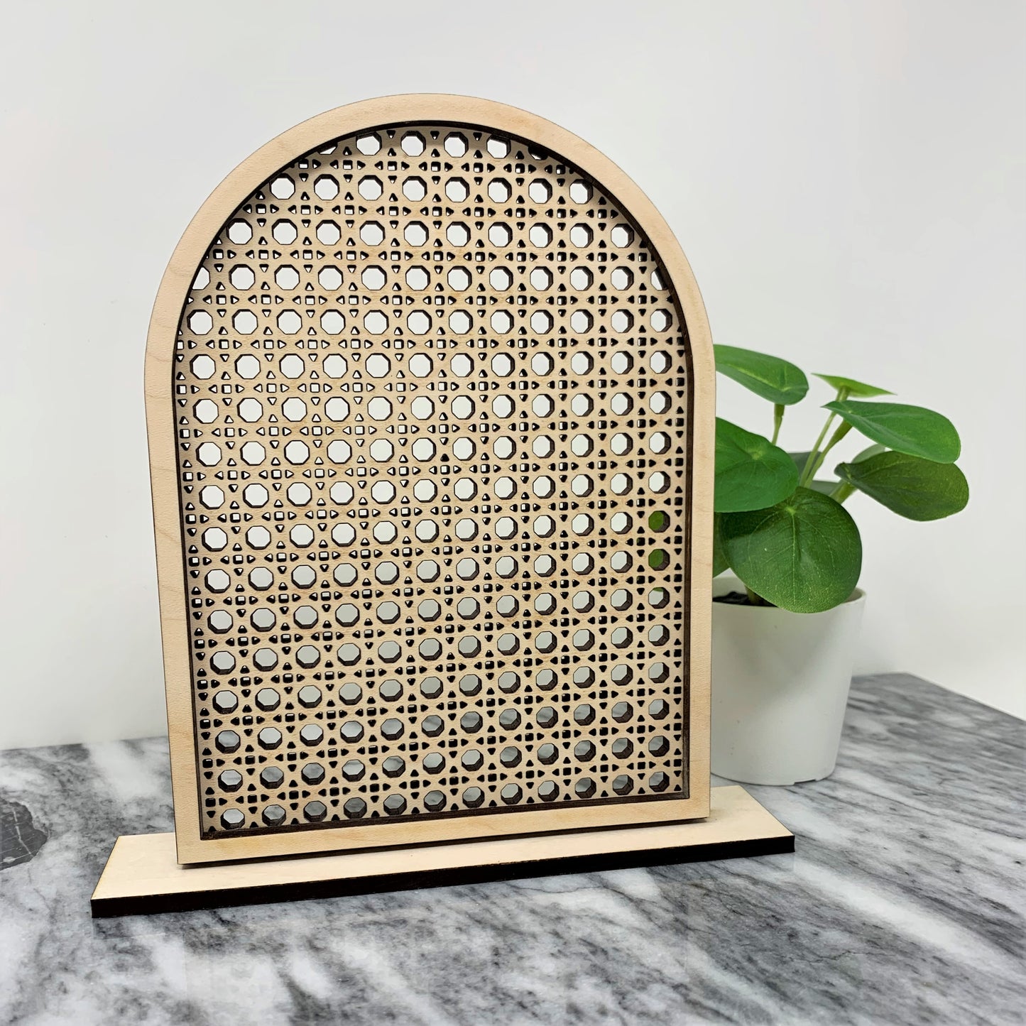 Rattan Earring Stand