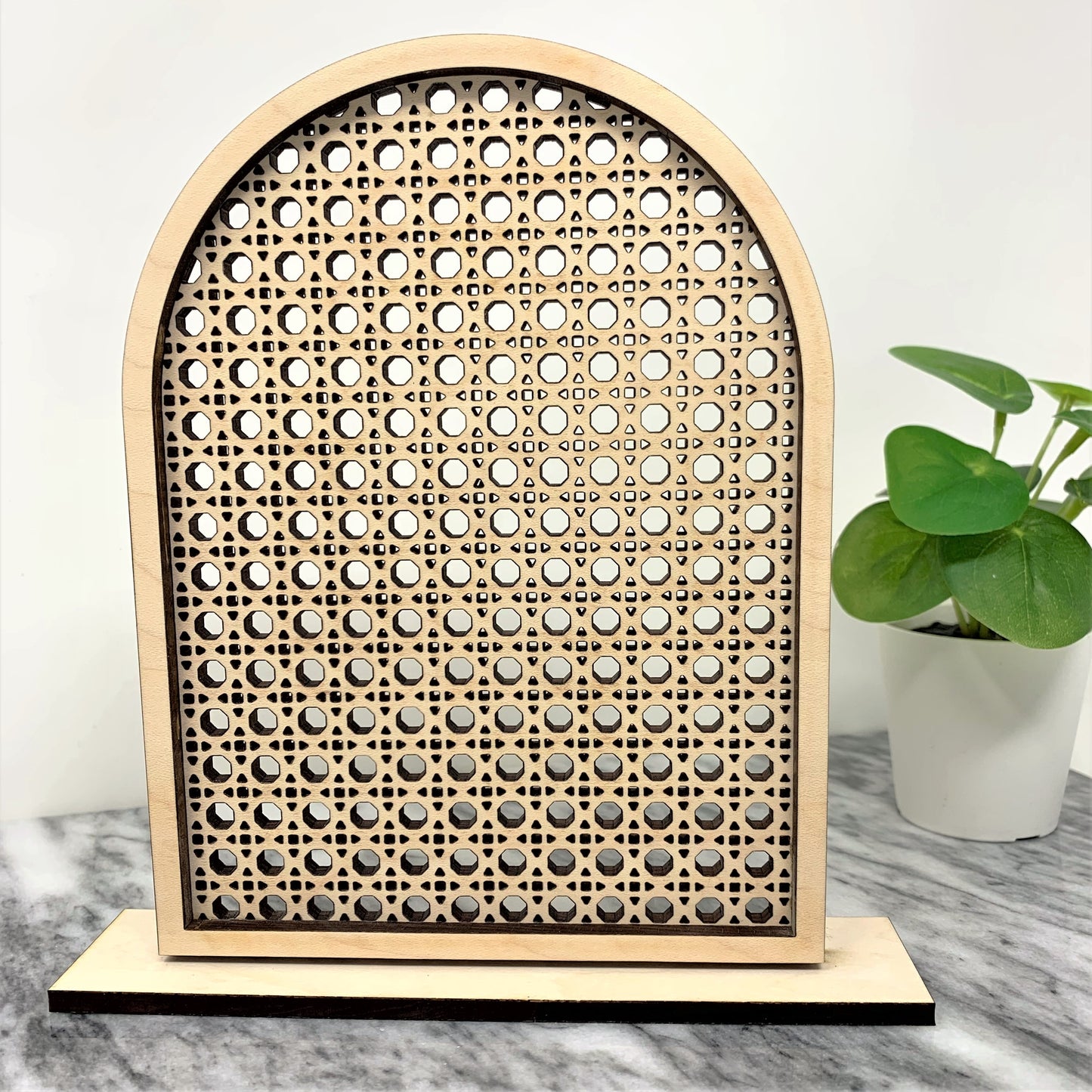 Rattan Earring Stand