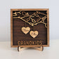 SMALL- Hanging Hearts Sign- 1-3 Family Members