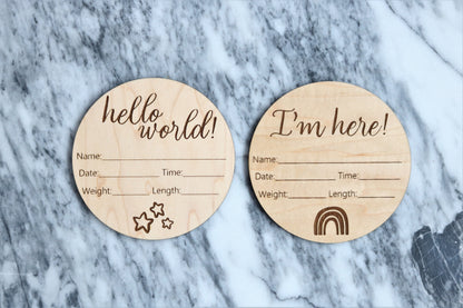 Birth Announcement Plaques