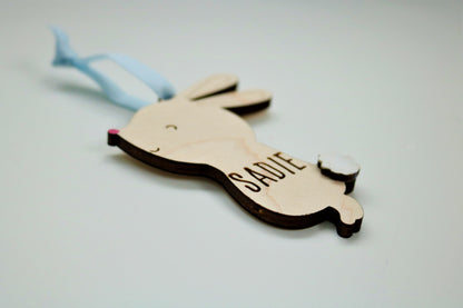 Personalized Bunny Easter Basket Tag